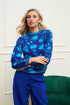Camellia Cosmo Floral Mock Neck Sweater